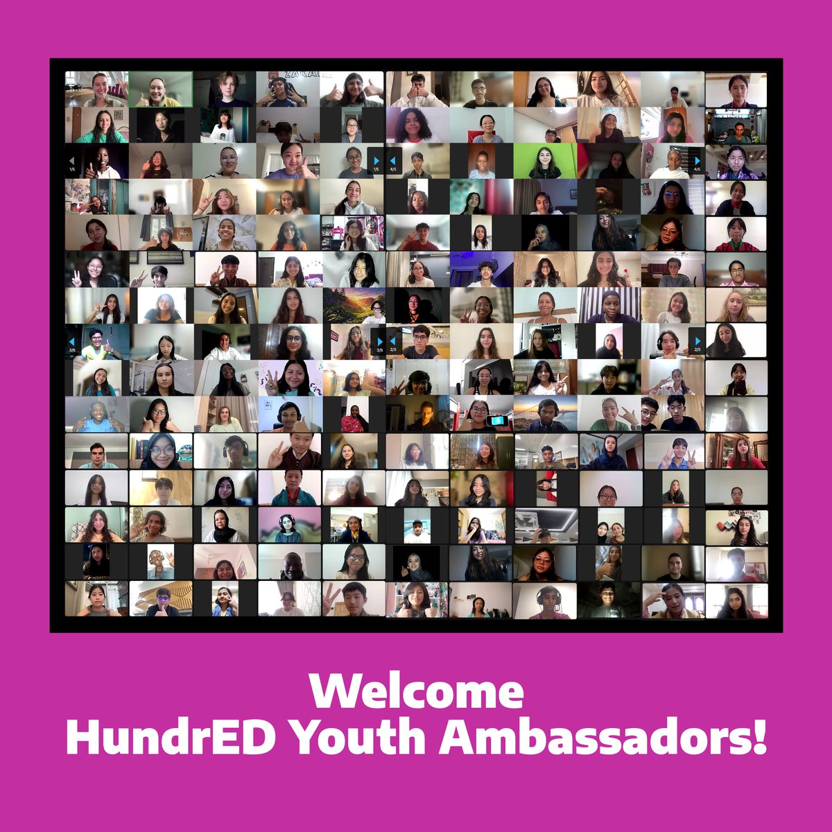 HundrEDorg's tweet image. This week we kicked off another cohort of the HundrED Youth Ambassador Programme in collaboration with @iborganization, welcoming over 300 young changemakers from 76 different countries! 🌍
#youthambassador #sdgs #socialimpact #youthempowerment