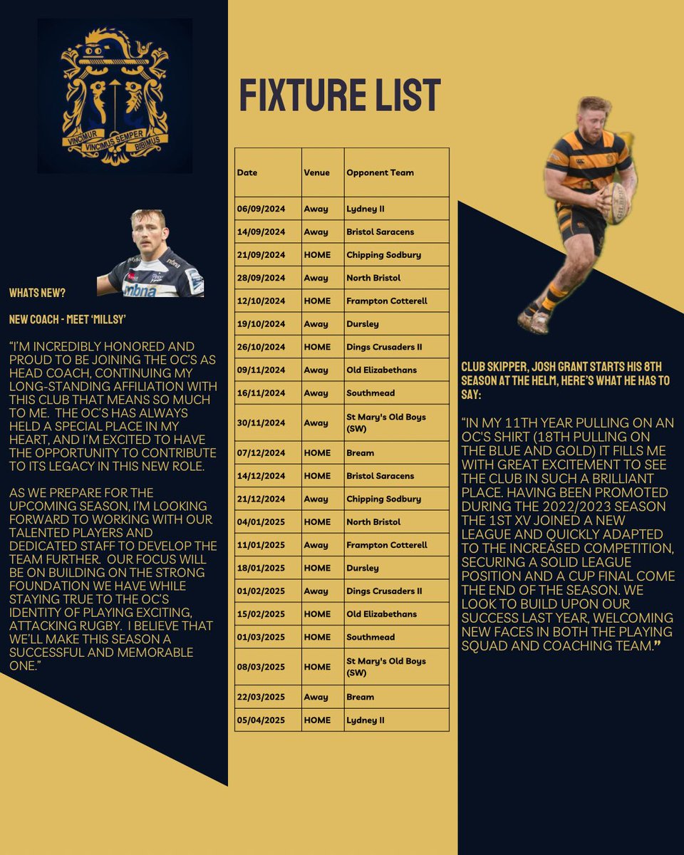 OC_RFC's tweet image. 🔷🔶 OC’s 2024/24 Club Brochure 🔶🔷