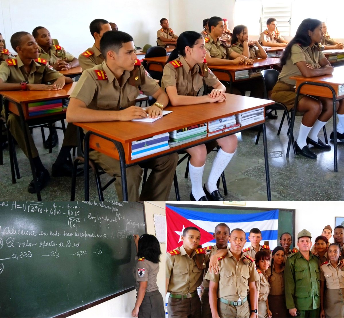 🔴🔵🟢| En las instituciones docentes de las FAR el desafío se multiplica. A partir de hoy esos retos se asumen como oportunidades de crecimiento y tal determinación brilla junto al olivo de los uniformes, pues se saben continuidad y relevo seguro. #DeRegresoALasAulas