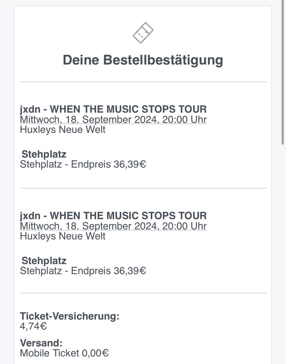 contrariona's tweet image. berlin!! if you’re looking for 2 ga tickets please let me know, 35€ each
rt please #whenthemusicstops #jxdn @jxdnsontour