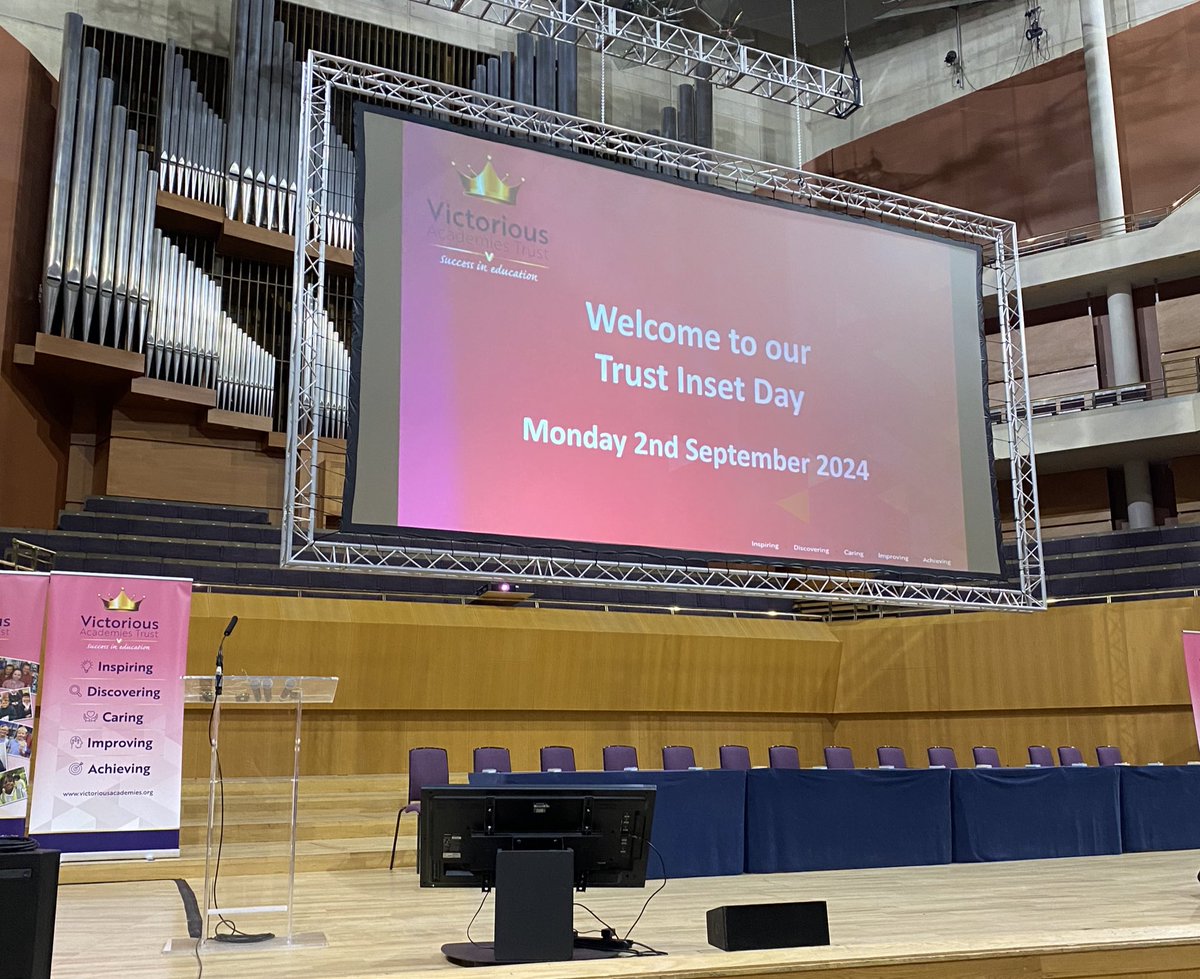 Very excited to see all our staff at our whole Trust Inset Day today!