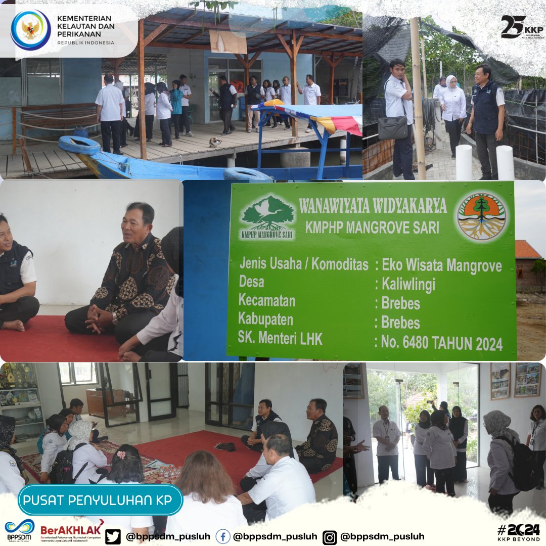 bppsdm_pusluhkp's tweet photo. #Sobatbahari, #Kapusluhkp @YayanHikmayani  didampingi Koordinator #penyuluhperikanan #kabupatenbrebes M. Murni dan para penyuluh perikanan Kab Brebes, mengunjungi beberapa Kelompok binaan penyuluh.
@kkpgoid @bppsdm_kp @in_radiarta @YayanHikmayani https://t.co/1KE8NTtbDW