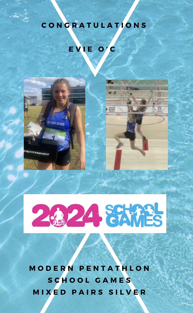 Congratulations Evie on bagging a 🥈 in the modern pentathlon mixed doubles at the world school games 2024! #hardworkpays