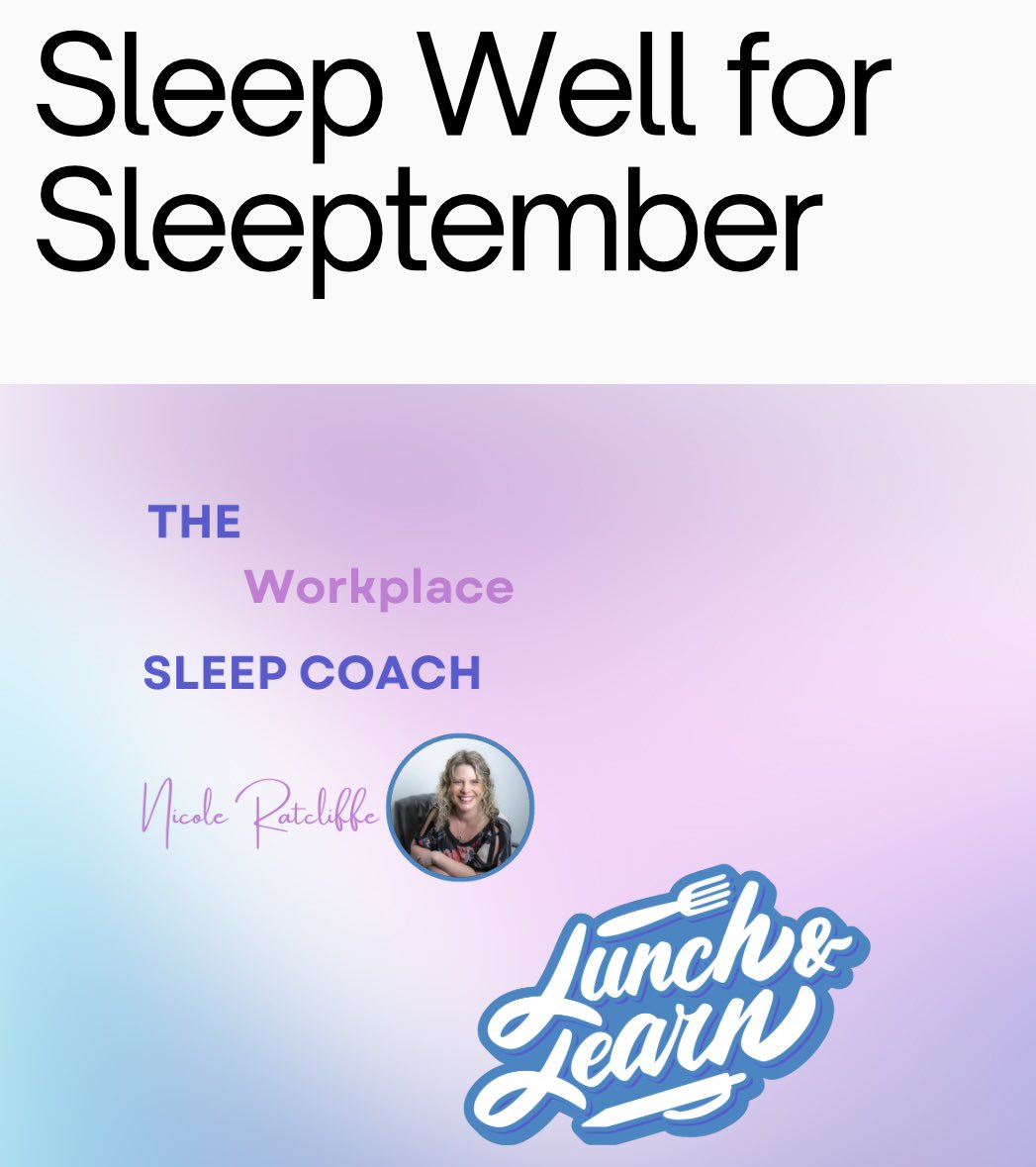 #hrmanagers read my latest research paper ‘Supporting Sleep Health: The Key to Occupational Wellbeing and Productivity’ on my LI profile. Then let me know if you would like to support your workforce to improve sleep. #sleeptember

linkedin.com/posts/nicole-r…