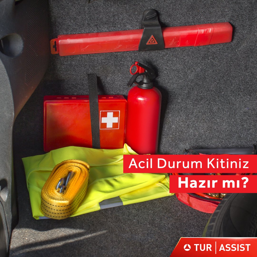 TurAssist's tweet photo. Aracınızda mutlaka bir acil durum kiti bulundurun. İlk yardım çantası, yedek lastik, el feneri, battaniye ve temel tamir malzemeleri gibi eşyalar, acil durumlarda hayat kurtarabilir. Hazırlıklı olun!
#TurAssist #AcilDurumKiti #GüvenliSürüş #FaydalıBilgi https://t.co/QMq56Vogs4