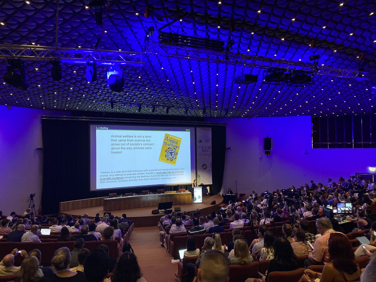 Linda Keeling on sustainable development and animal welfare, today at #eaap2024
@susanjarvis71 <a href="/GlobalAgEd/">Global Academy of Agriculture and Food Systems</a>