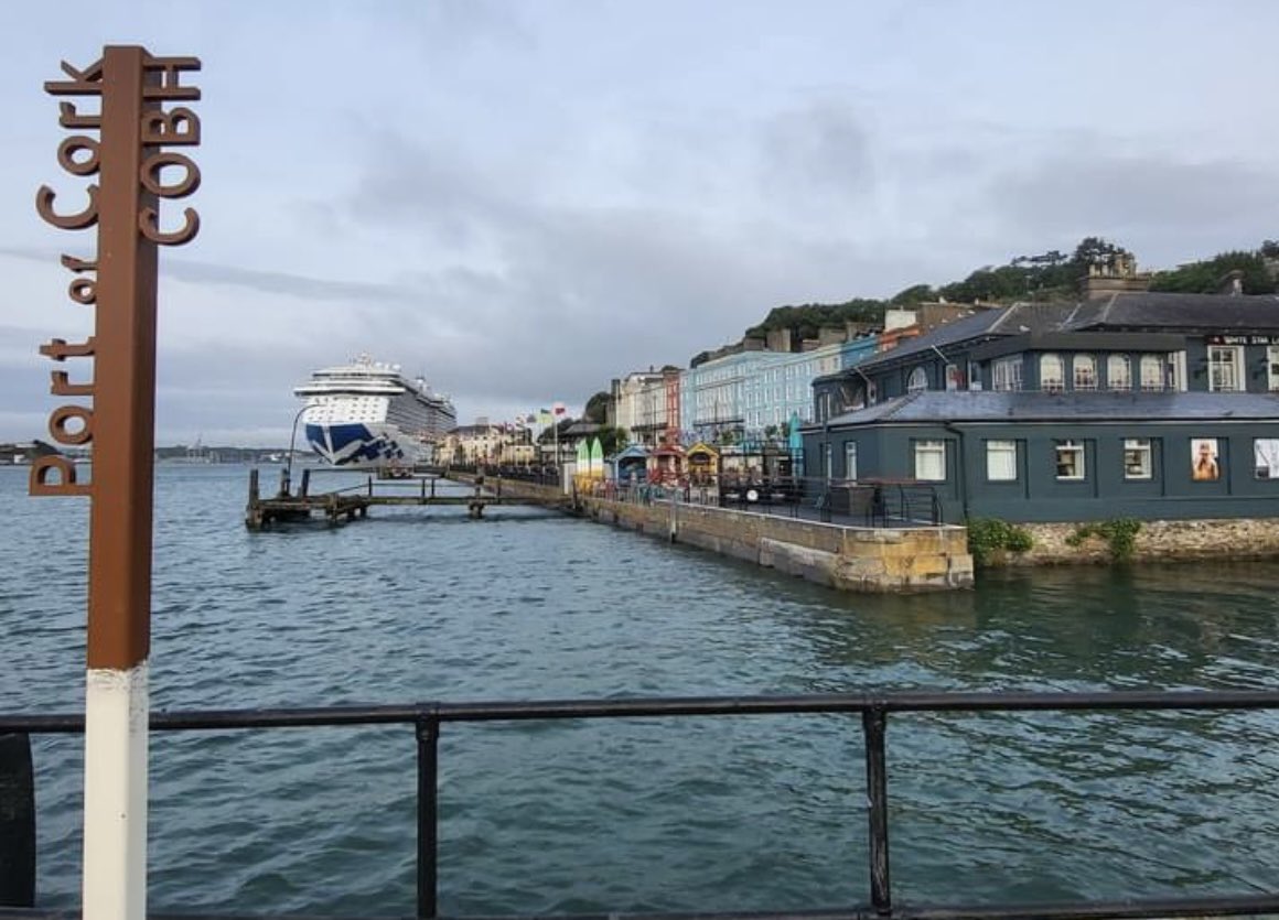 Our tourism ambassadors are out welcoming the passengers and  crew   <a href="/PrincessCruises/">Princess Cruises</a>  Regal Princess to #Cobh enjoy Shopping Restaurants Bars music History Architecture visit <a href="/cork_harbourbh/">Cork HarbourBh</a> <a href="/cobhmuseum/">Cobh Museum</a> <a href="/SiriusArtsCobh/">Sirius Arts Centre</a> <a href="/SpikeIslandCork/">SpikeIslandCork</a> <a href="/TitanicCobh/">#Titanic Cobh</a> <a href="/CobhHeritageCen/">Cobh Heritage Centre  The Queenstown story</a> <a href="/CobhRebel/">Cobh Rebel Walking</a>
