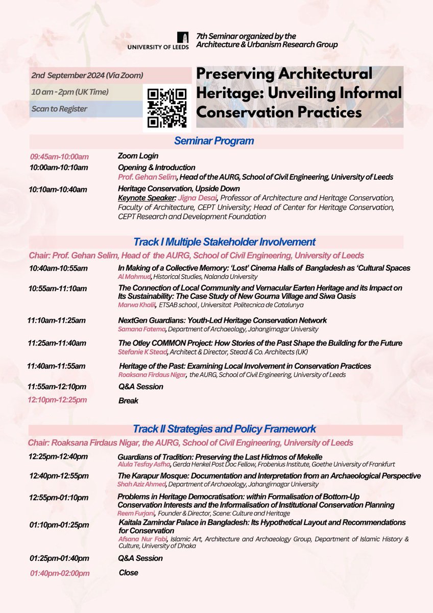 Seminar starting at 10am (UK) today. We welcome you to attend the seminar online. For any query please email: cnrfn@leeds.ac.uk
<a href="/gselim74/">Prof Gehan Selim</a> <a href="/Arch_Urbanism/">Leeds Architecture and Urbanism Reserach</a>