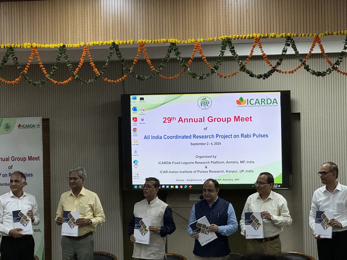 29th Annual Group Meet of AICRP on Rabi Pulses organised by ICARDA, India and ICAR-Indian Institute of Pulses Research, Kanpur, India@ICARDA-Food and Legume Research Platform, Amlaha, MP, India