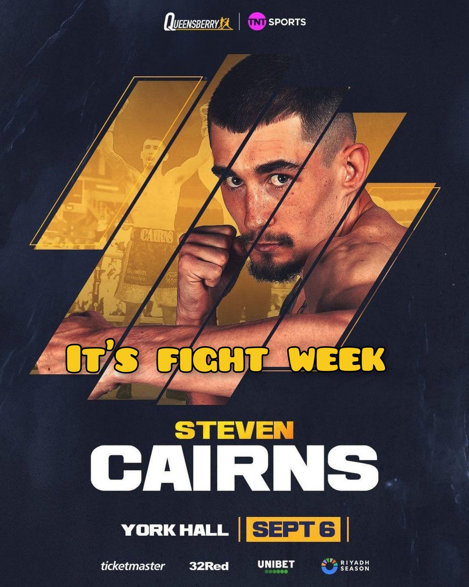 Boxing Tickets NI (@boxingticketsni) on Twitter photo It's fight Week in London
<a href="/StevenCairns18/">THEIRISHTAKEOVER โ๏ธ๐๐ป</a> only got added to the card on Friday past, but he stayed in shape and stayed ready for an opportunity
Fight 9 against Ezequiel Gregores on Friday and win number 9 incoming at York Hall
Hopefully, he'll feature on <a href="/boxingontnt/">Boxing on TNT Sports</a> segment It's fight Week in London
<a href="/StevenCairns18/">THEIRISHTAKEOVER โ๏ธ๐๐ป</a> only got added to the card on Friday past, but he stayed in shape and stayed ready for an opportunity
Fight 9 against Ezequiel Gregores on Friday and win number 9 incoming at York Hall
Hopefully, he'll feature on <a href="/boxingontnt/">Boxing on TNT Sports</a> segment