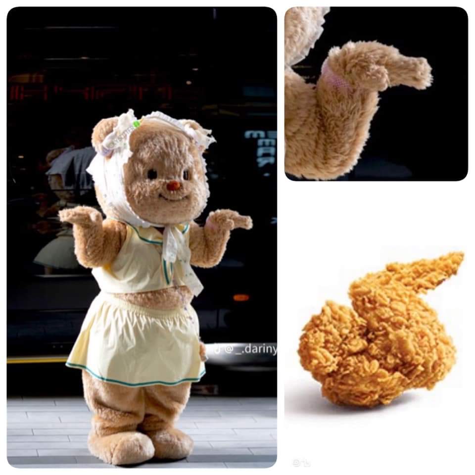 whan_jeab's tweet photo. ตอนแรกก็เฉยๆกับมือเนยกับปีกไก่ทอด จนเมื่วานยัยหนูทำท่าบินแล้วเหล่ามัมหมีเอารูปมาเทียบเท่านั้นแหละ...😁 https://t.co/IJE03dj1ue
