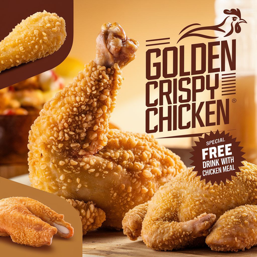 Affiche pub de fast food