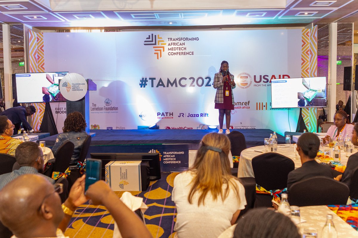 AccessDrop's tweet image. At #TAMC2024, our CEO highlighted how last year’s win supercharged our work with #Vaccibox, our solar-powered, IoT-enabled solution for vaccine storage. We&apos;ve since secured KEBS certification and are forging new partnerships to ensure vaccines reach even the most remote areas.