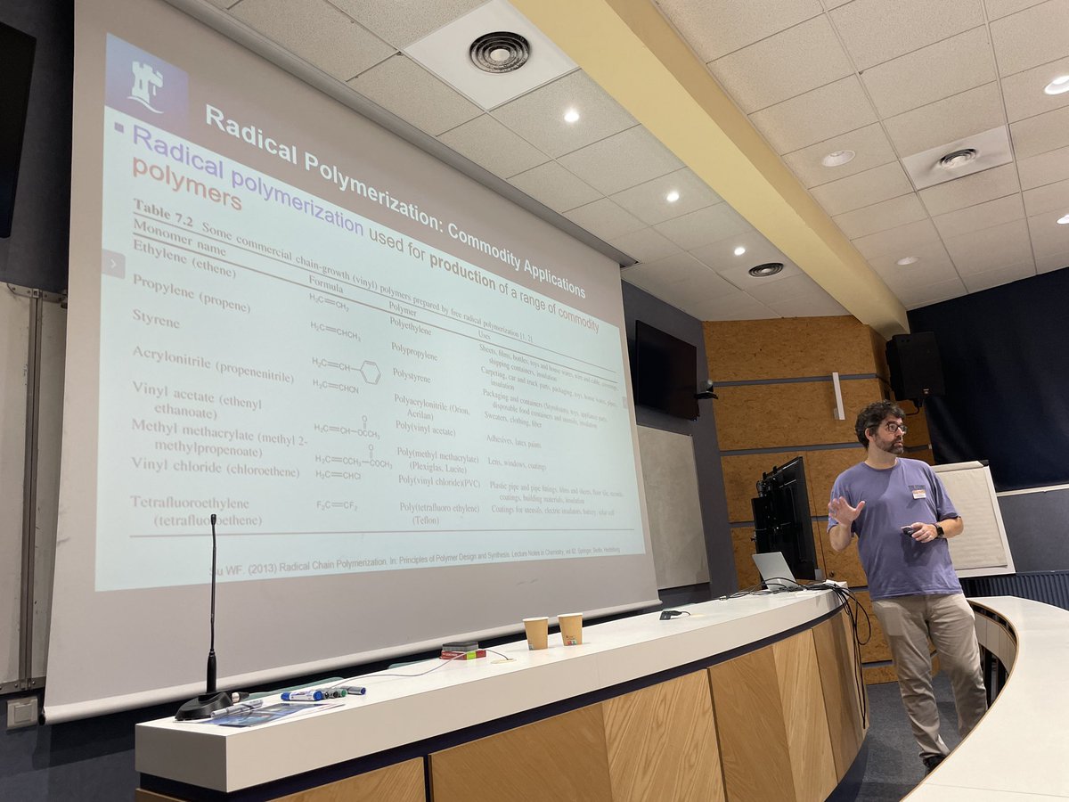 Kick off with <a href="/DanielKeddie/">Daniel Keddie</a> talking on polymers. <a href="/VinTaresco/">Vincenzo Taresco</a> <a href="/uonhowdlegroup/">Howdle Group</a> <a href="/1stevehowdle/">Steve Howdle</a> <a href="/wmgwarwick/">WMG</a> <a href="/WMGBusiness/">WMG Business</a>