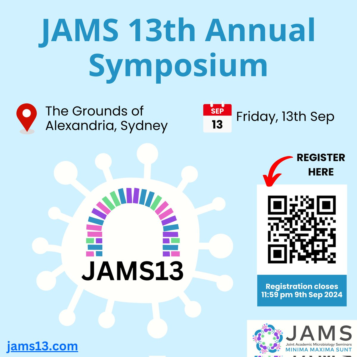 📣  ONE WEEK LEFT TO REGISTER FOR #JAMS13 📣 

Registration link 👇👇👇
events.humanitix.com/jams13-symposi…