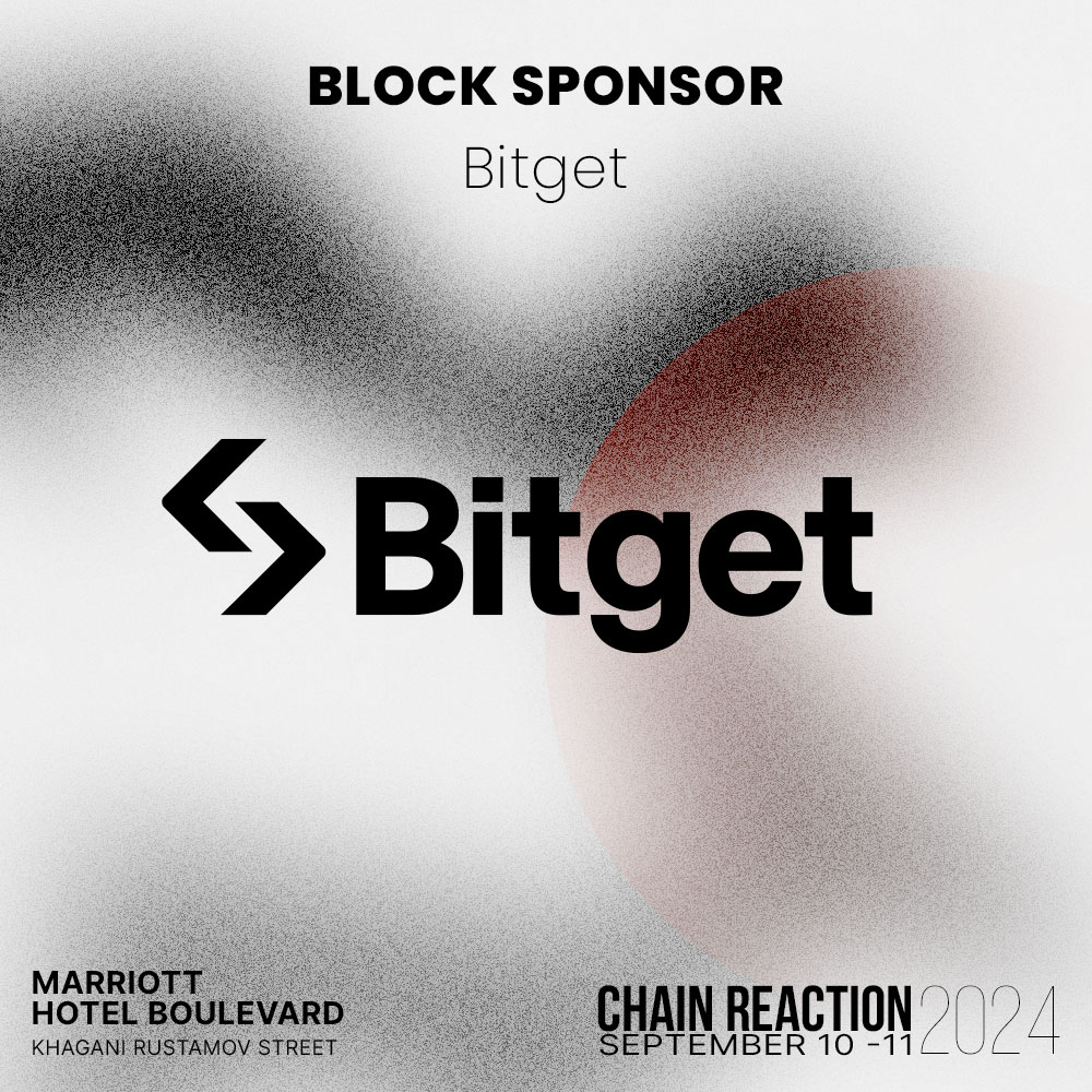 We are thrilled to announce <a href="/bitgetglobal/">Bitget</a>, the world's leading cryptocurrency exchange and Web 3 company as the latest sponsor of #ChainReaction2024.

Join us on 10-11 September in Baku, Azerbaijan at the region's leading Web 3 event.

Register now: tickettailor.com/events/chainre…