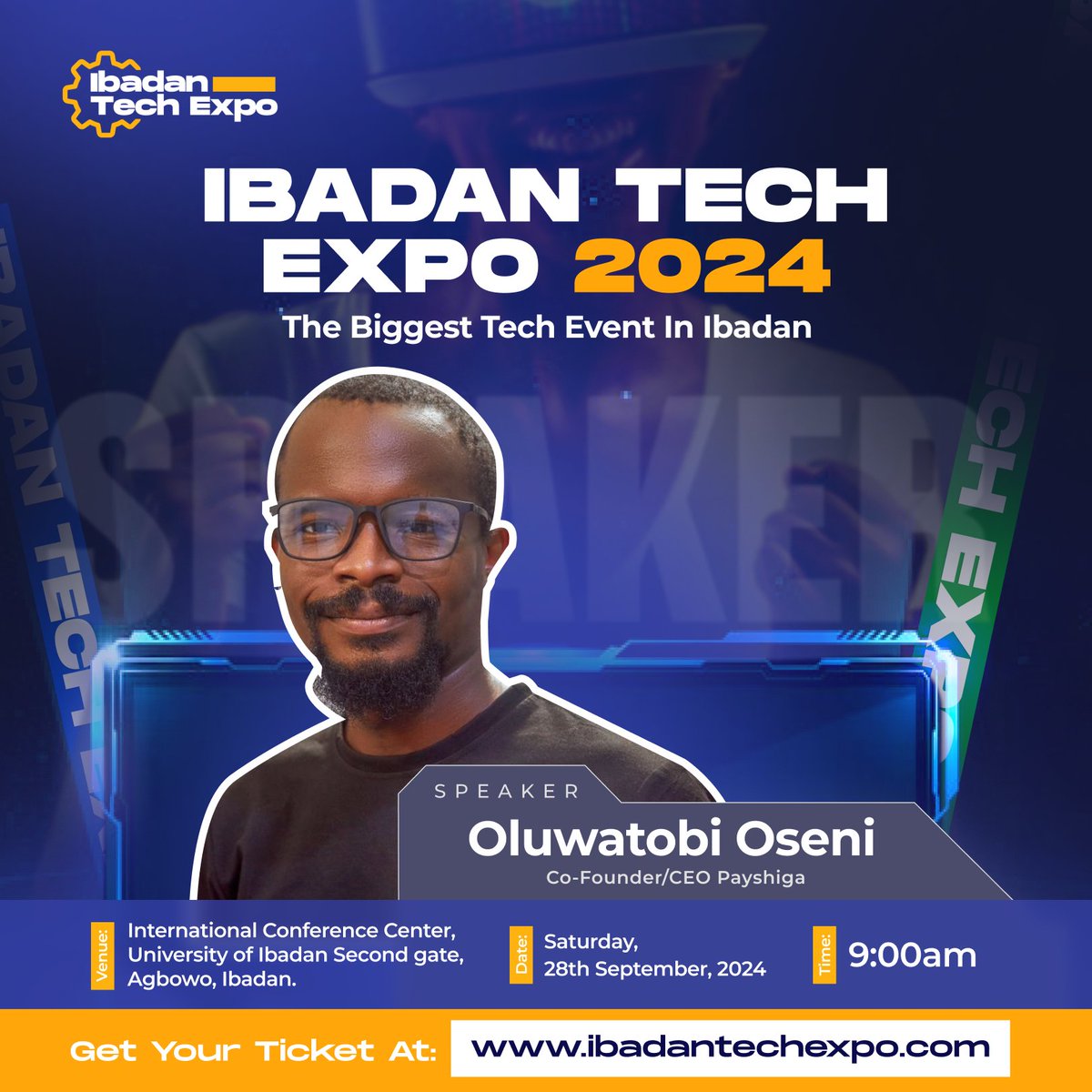 Oluwatobi Oseni <a href="/theooluwatobi/">Oluwatobi Oseni</a> CEO of <a href="/payshiga/">Payshiga</a>  will be speaking at #IbadanTechExpo24. We look forward to learning from him on the event stage.