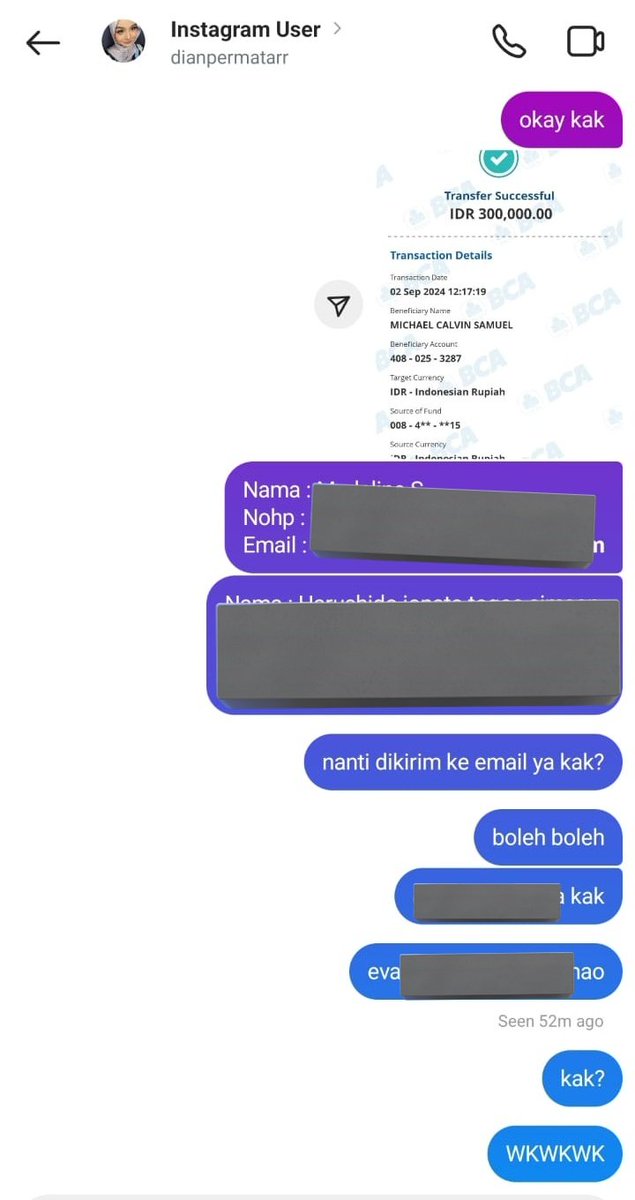mddln_'s tweet photo. Guys, mau infoin hati-hati ketipu  akun @.dianpermatarr di ig. Dia habis nipu temen gue, beli 3 tiket atma asta konser bandung dengan harga yang lebih murah. 
Bagi lu yang namanya dian, michael calvin, hadiani, mohon berbaik hati mengembalikan duitnya 

wtb wts atma asta nipu https://t.co/UsgU756ylk