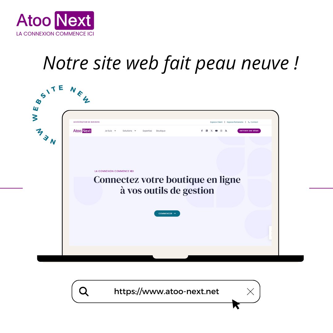 Notre #SiteWeb fait peau neuve !🎉

Afin d'améliorer l'expérience et le parcours des utilisateurs, nous lançons notre #NouveauSite avec un design plus intuitif et une navigation plus fluide !

N'hésitez pas à vous y rendre !💬

atoo-next.net

#UserExperience #WebDesign