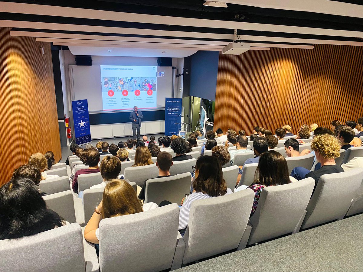 ESPCI Paris - PSL (@espci_paris) on Twitter photo Bienvenue Ă la promotion 143 !
Félicitations aux 85 nouveaux élèves-ingénieurs pour votre admission à l'ESPCI, « une école d'ingénieurs où la science reste au cœur de la formation » 🙌
#rentree2024 #promo143
<a href="/psl_univ/">Université PSL</a> Bienvenue à la promotion 143 !
Félicitations aux 85 nouveaux élèves-ingénieurs pour votre admission à l'ESPCI, « une école d'ingénieurs où la science reste au cœur de la formation » 🙌
#rentree2024 #promo143
<a href="/psl_univ/">Université PSL</a>