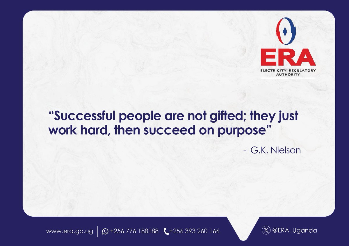 ERA_Uganda's tweet image. #MondayMotivation