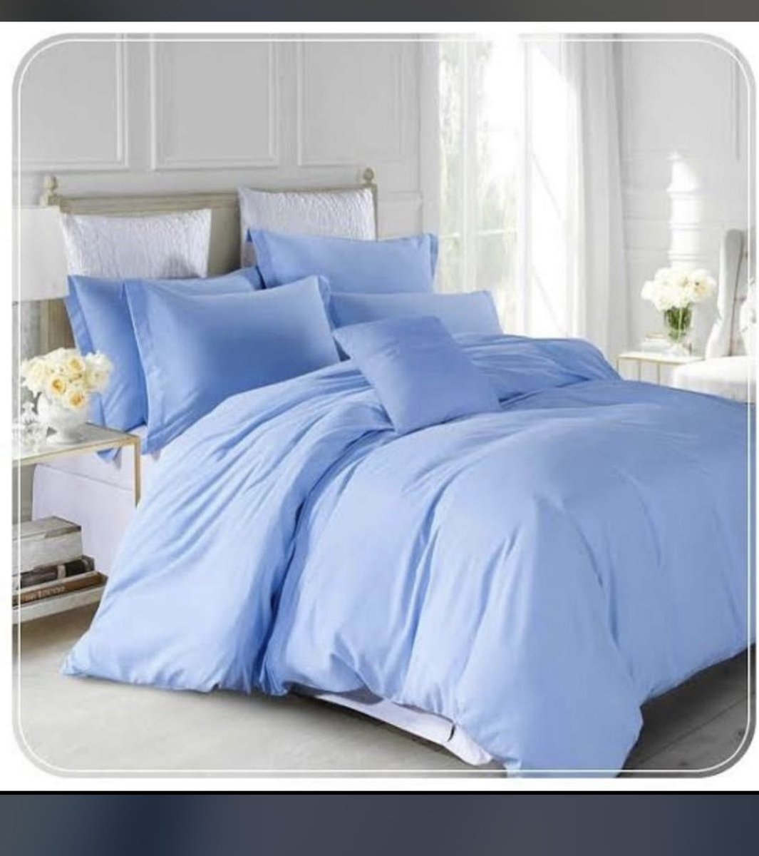 Cici_akanke's tweet photo. @retweets_9ja American pure cotton (first grade material)
Bedsheet with pillowcases
3/6 - 16,000
4/6 - 18,000 
6/6 - 22,000  
6/7 - 24,000
7/7 - 26,000 
7/8 - 30,000 
8/8 - 32,000

Bedsheet With Duvet
3/6 - 32,000
4/6 - 40,000
6/6 - 47,000 
6/7 - 52,000
7/7 - 54,000
7/8 - 57,000
8/8 - 69,000 https://t.co/SQQR5MqWwK