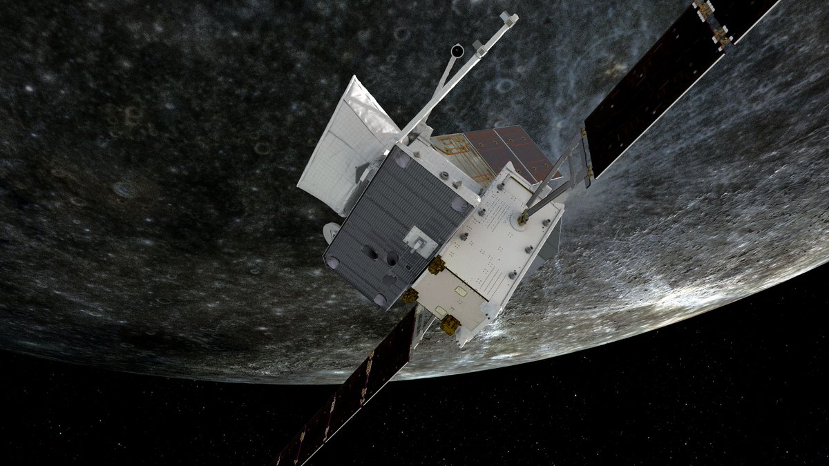 ESA Science (@esascience) on Twitter photo Teams from across ESA and industry have worked hard to overcome a glitch that prevented <a href="/BepiColombo/">BepiColombo</a>'s thrusters from operating at full power. The mission is still on track, with a new trajectory that will take it just 165 km from Mercury’s surface on Wednesday 👉 Teams from across ESA and industry have worked hard to overcome a glitch that prevented <a href="/BepiColombo/">BepiColombo</a>'s thrusters from operating at full power. The mission is still on track, with a new trajectory that will take it just 165 km from Mercury’s surface on Wednesday 👉
