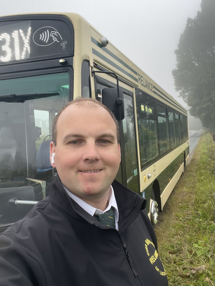 paul_wood91's tweet photo. It’s a foggy one this morning! First run up to #Kirkbymoorside for me, with my usual Monday shift of 31X and 40!
#BusDriving #TeamReliance https://t.co/OY5UHLtWgm