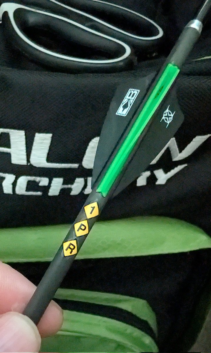 Prepping my arrows for my first competition 🏹😁