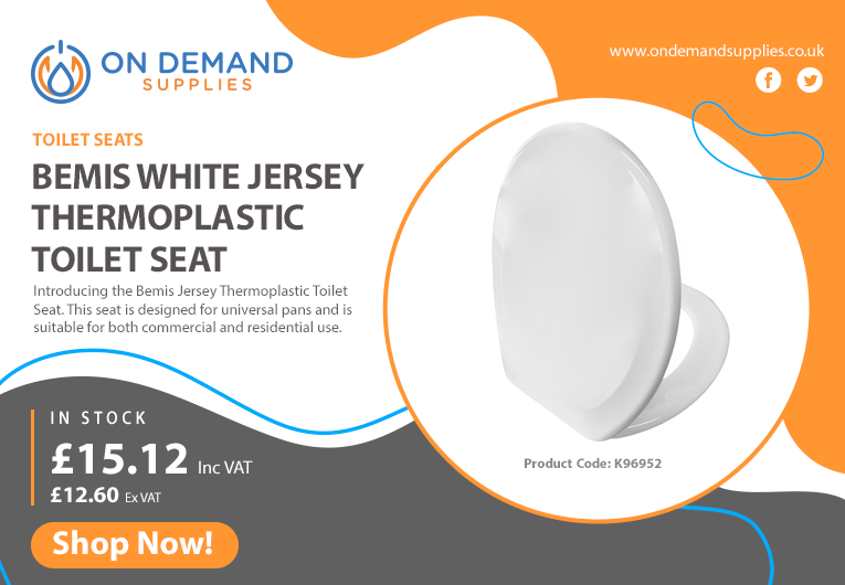 🚽 Upgrade Your Bathroom with the Bemis Jersey Thermoplastic Toilet Seat! Lightweight, durable, and eco-friendly – perfect for any bathroom.

💧 From just £15.12 with next-day delivery! 🌟 Order today and enjoy comfort and style.

#BathroomUpgrade #EcoFriendly #QualityMatters