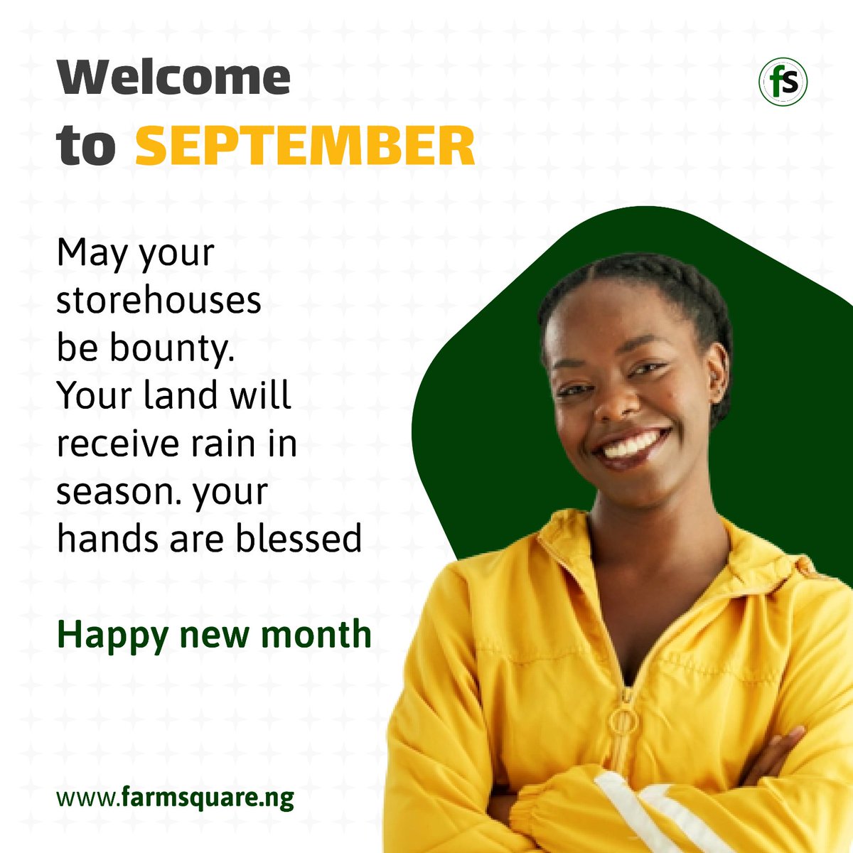 WELCOME TO THE MONTH OF SEPTEMBER

Happy new month to all farmers out there.

#agriculture #nigeria #sustainablefarming #garden #backyardfarming #farmers #farming #farmsquare