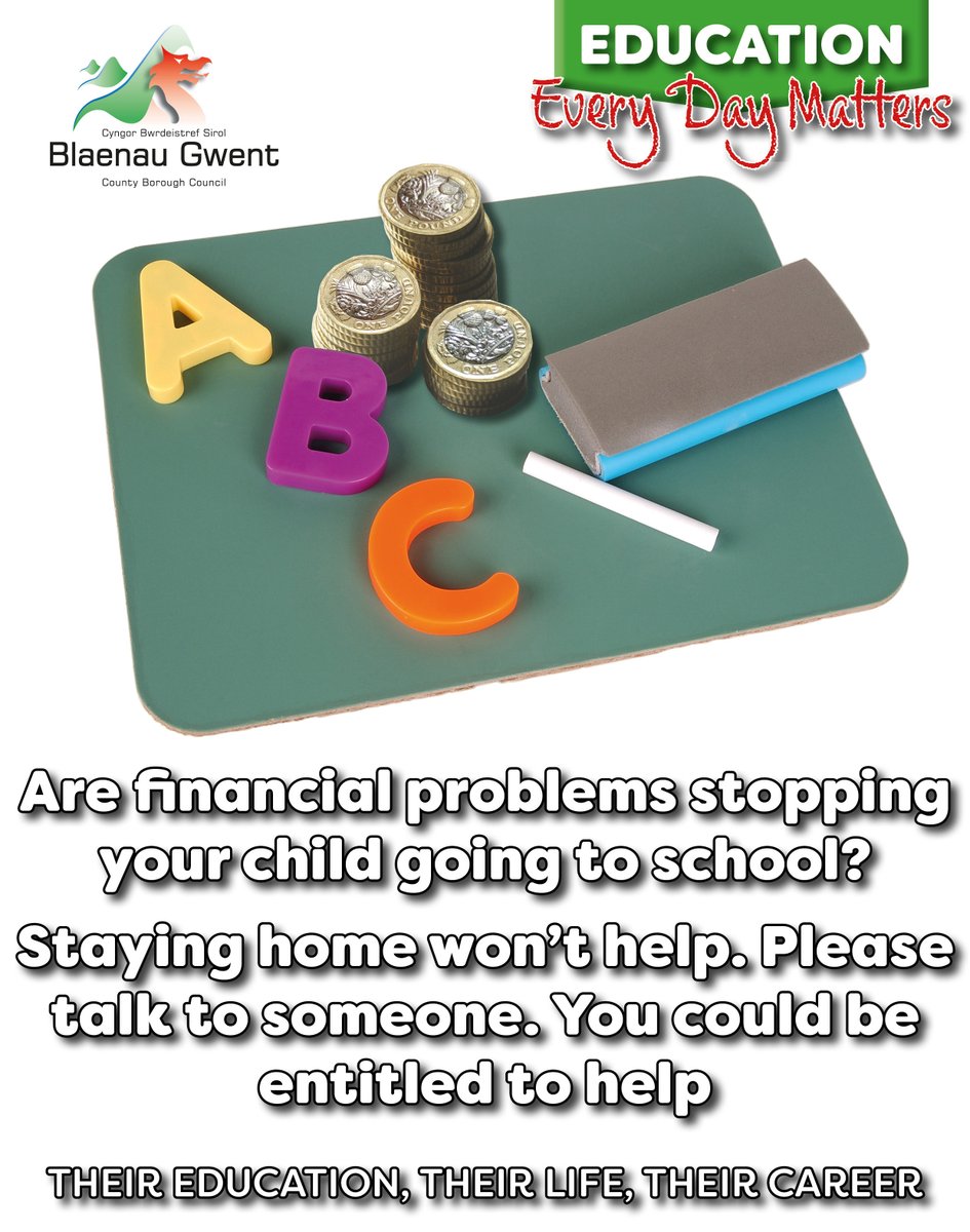 BlaenauGwentCBC's tweet photo. Are you on a low income and struggling with the costs of school? All primary school pupils are now entitled to a free school meal, but you could be entitled to help with other school costs including uniform and equipment

👉 https://t.co/VSCyxXeMoz

#EveryDayMatters https://t.co/H9IweabFIa