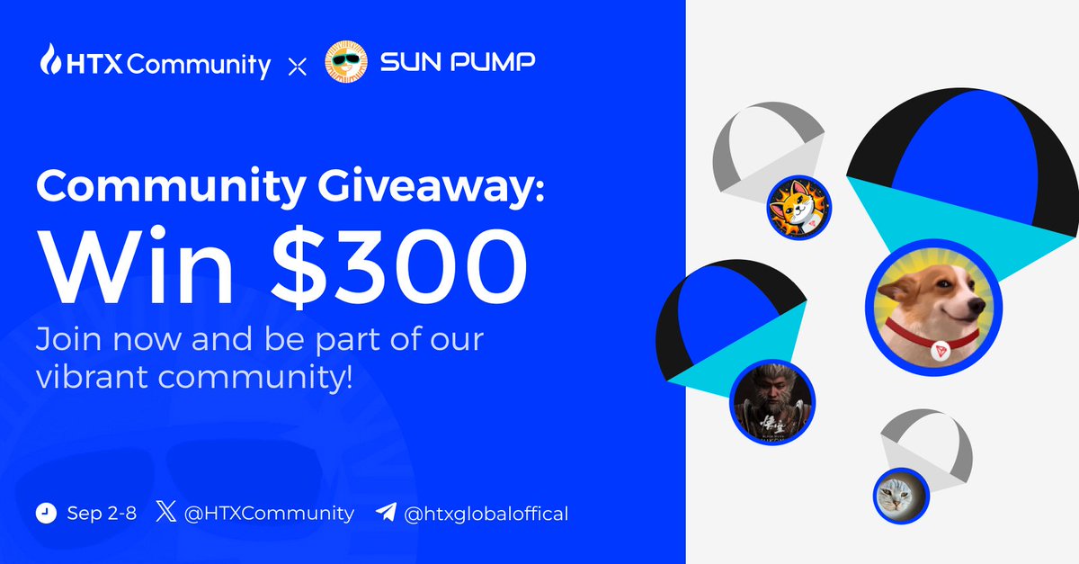 #HTX x #SunPump Community Giveaway🎁
Join the journey and invite your friends!

✅ Follow <a href="/HTXCommunity/">HTX Community</a> <a href="/sunpumpmeme/">ba cku p</a> 
🔁 RT+tag your favorite meme coin
🚀 Join Telegram: t.me/htxglobaloffic…

Get started:  forms.gle/3bGM31rjMY6W98…