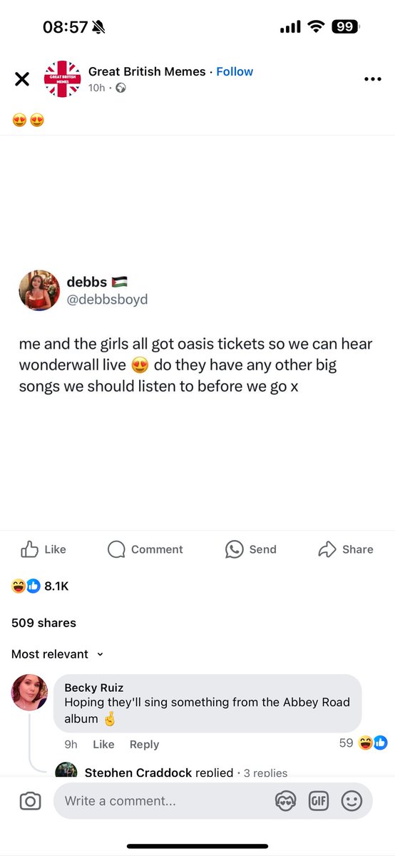 Spellbounddeb's tweet photo. @LJSooperCooper @debbsboyd Must be hundreds of thousands 😆 It’s just been shared on FB, found myself here to check it was a joke 🤣 https://t.co/8CmXq99MQE
