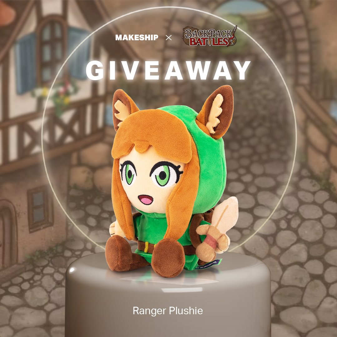 ✨✨GIVEAWAY TIME!✨✨
We’re giving you the chance to win 1 of 2 Ranger Plushies!

To enter:
1⃣Follow <a href="/Makeship/">Makeship</a> and <a href="/backpack_NA/">Backpack_Battles</a>
2⃣Retweet this post

Giveaway ends on 09/04/2024, 6:00 PM (CET). 
Winners will be randomly selected and contacted by <a href="/Makeship/">Makeship</a>. Good luck!