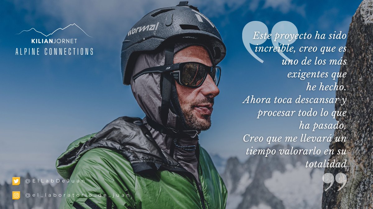 ElLabDeJuan's tweet photo. Mientras el circo del #UTMB2024 dejaba titulares de todo tipo, Kilian Jornet seguía a lo suyo.
El mejor corredor de la historia pulveriza el récord de Ueli Steck (62 días), al coronar los 82 cuatromiles en 19 días.
A estas alturas, se acabaron los calificativos.
#trailrunning https://t.co/WcqbT7WkNG