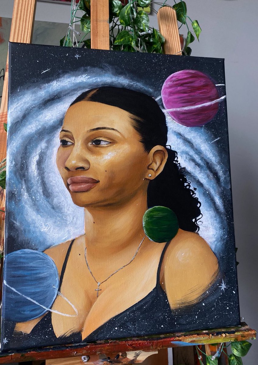 Finished this commission painting 🧿✨

(The client wanted something interstellar for his girlfriend )