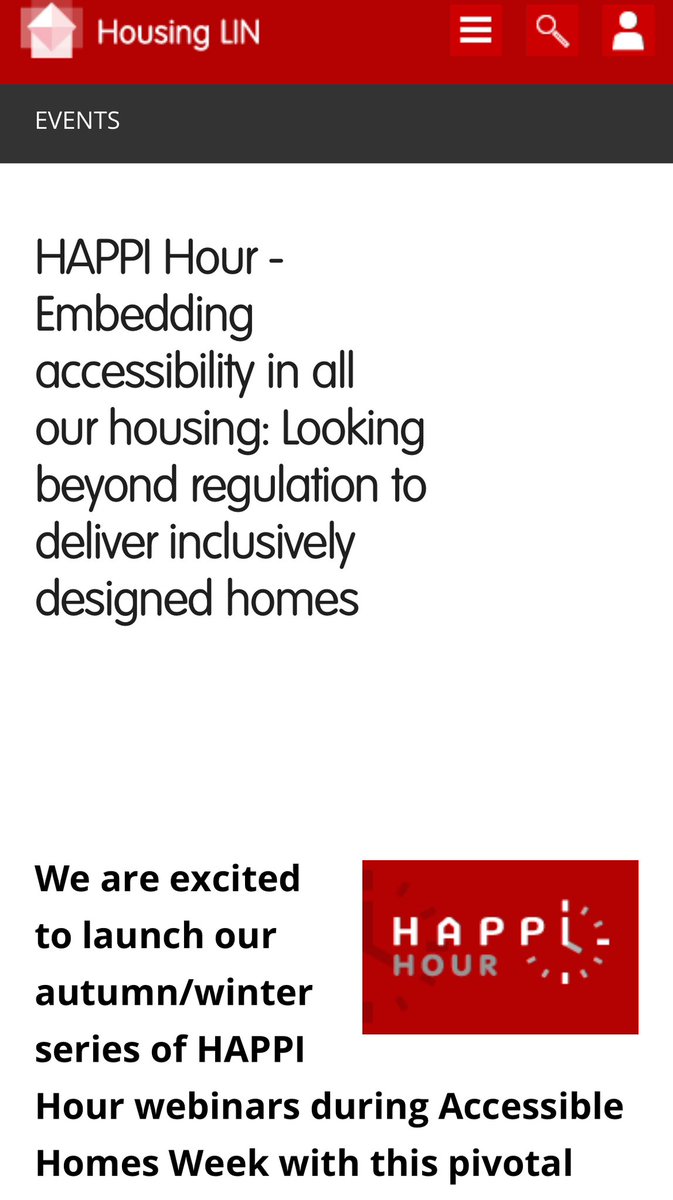 Jeremy Porteus (@jeremyhlin.bsky.social) (@jeremy_hlin) on Twitter photo Vg article on #AccessibleHousing by <a href="/amyfrancissmith/">Amy Francis-Smith</a>.
We will also be exploring this at next weekās #HAPPIhour, the 1st of our autumn prog. Join us on 10/9 at 4pm for this FREE webinar, taking place during #ForAccessibleHomes week. Sign up hereš
housinglin.org.uk/Events/HAPPI-H⦠Vg article on #AccessibleHousing by <a href="/amyfrancissmith/">Amy Francis-Smith</a>.
We will also be exploring this at next weekās #HAPPIhour, the 1st of our autumn prog. Join us on 10/9 at 4pm for this FREE webinar, taking place during #ForAccessibleHomes week. Sign up hereš
housinglin.org.uk/Events/HAPPI-Hā¦