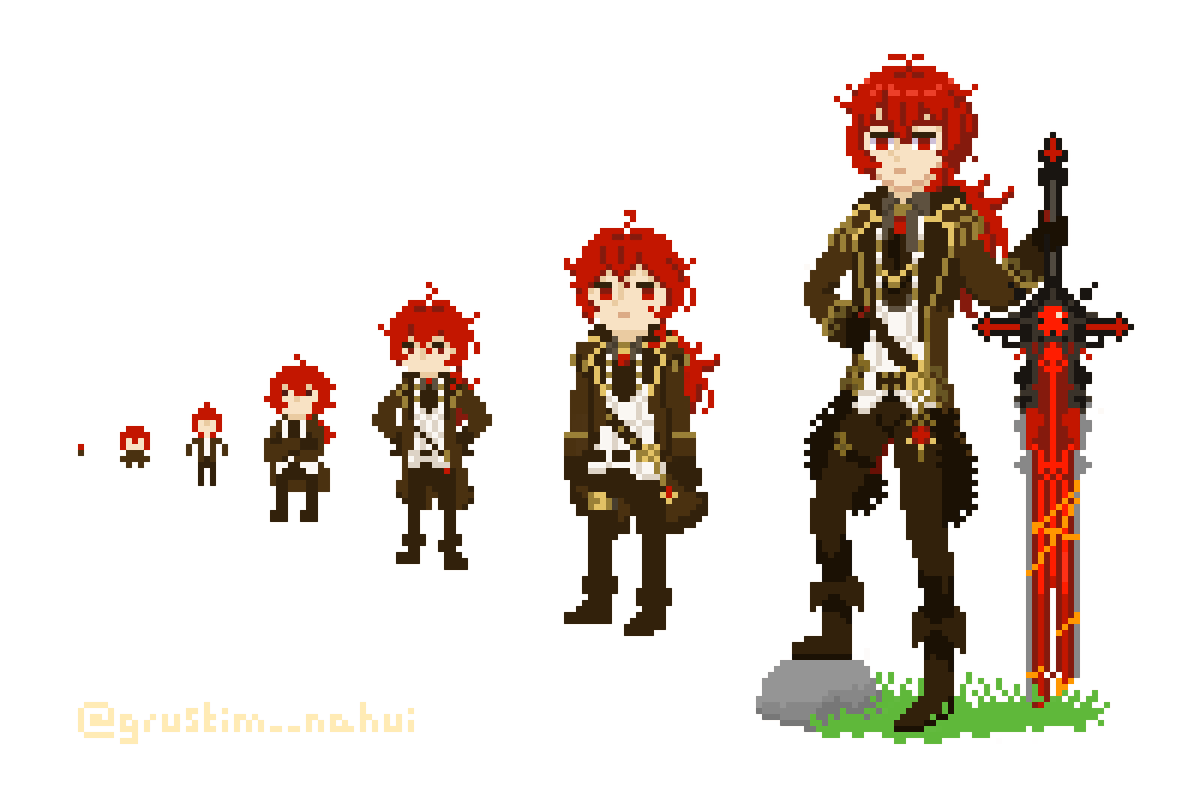 какой вариант вам больше нравится? мне первый (слева) /пш
#diluc #pixelart #genshinimpact