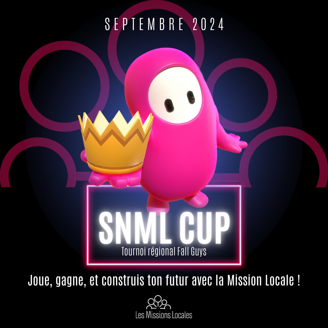 🎮 À vos manettes pour la Semaine Nationale des Missions Locales ! 🕹
 
Les Missions Locales de Nouvelle-Aquitaine se lancent dans un nouveau  challenge ambitieux ! Au programme : des compétitions locales d’#eSport sur le célèbre jeu #FallGuys
 
Restez connectés !