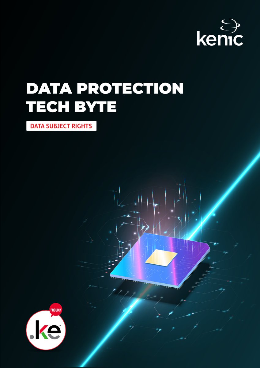 KenicTLD's tweet image. Did you know you have rights when it comes to your personal data? 🤔Our latest tech byte on #datasubjectrights is a must-read.
#DotKE