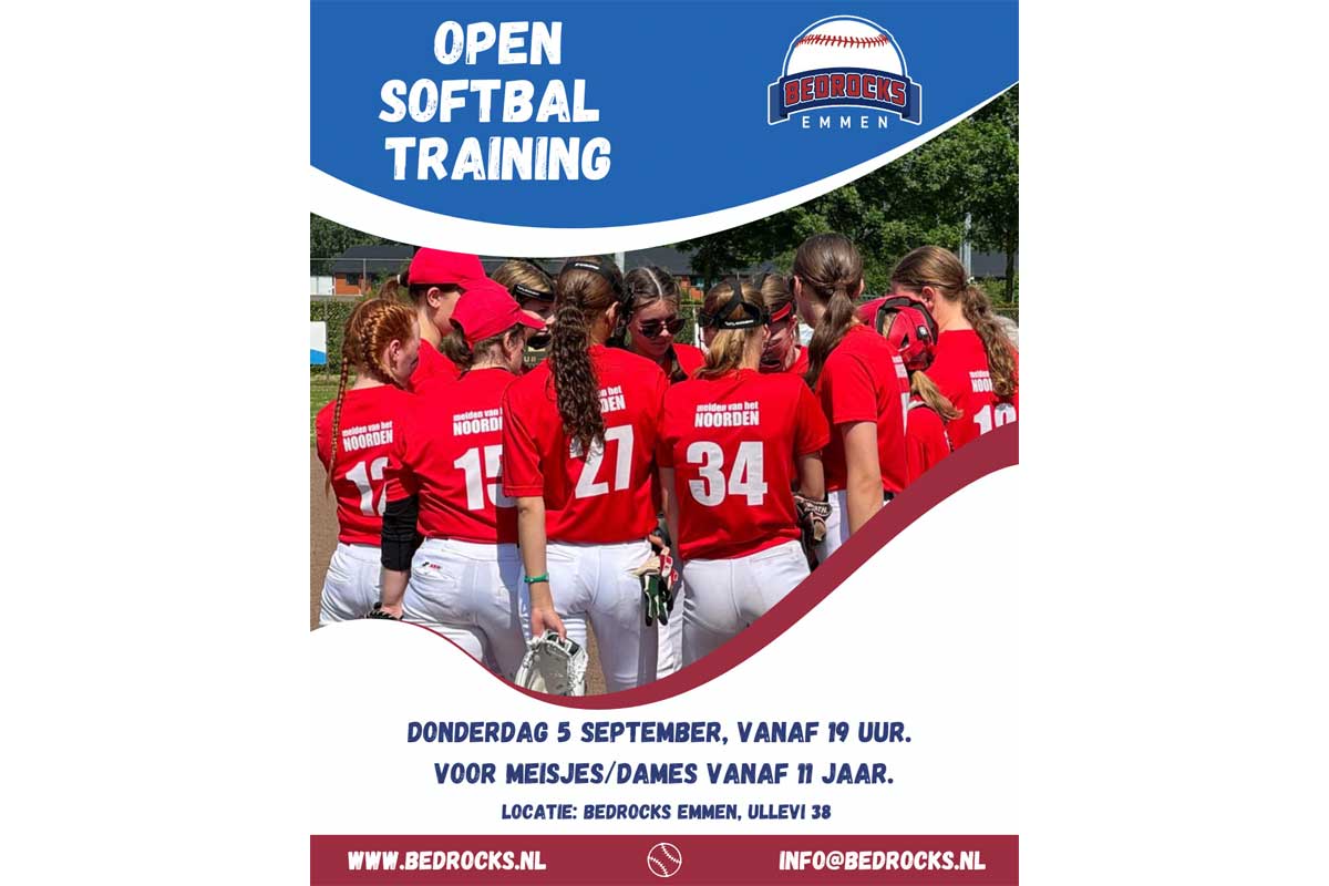 KlazienaveenLok's tweet photo. Open Softbal training bij Bedrocks Emmen - https://t.co/PbO82SYbOI via @klazienaveenlok https://t.co/TqXqUaK2Gj