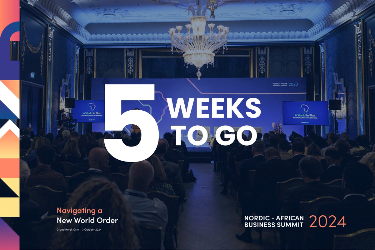 🌍 Join the Nordic-African Business Summit 2024!🌍
What can you expect? 
✨Inspiring talks from global leaders and innovators. 
🤝Networking opportunities with key players from the Nordics and Africa
📈 In-depth discussions 

Secure your tickets here: summit.norwegianafrican.no/register