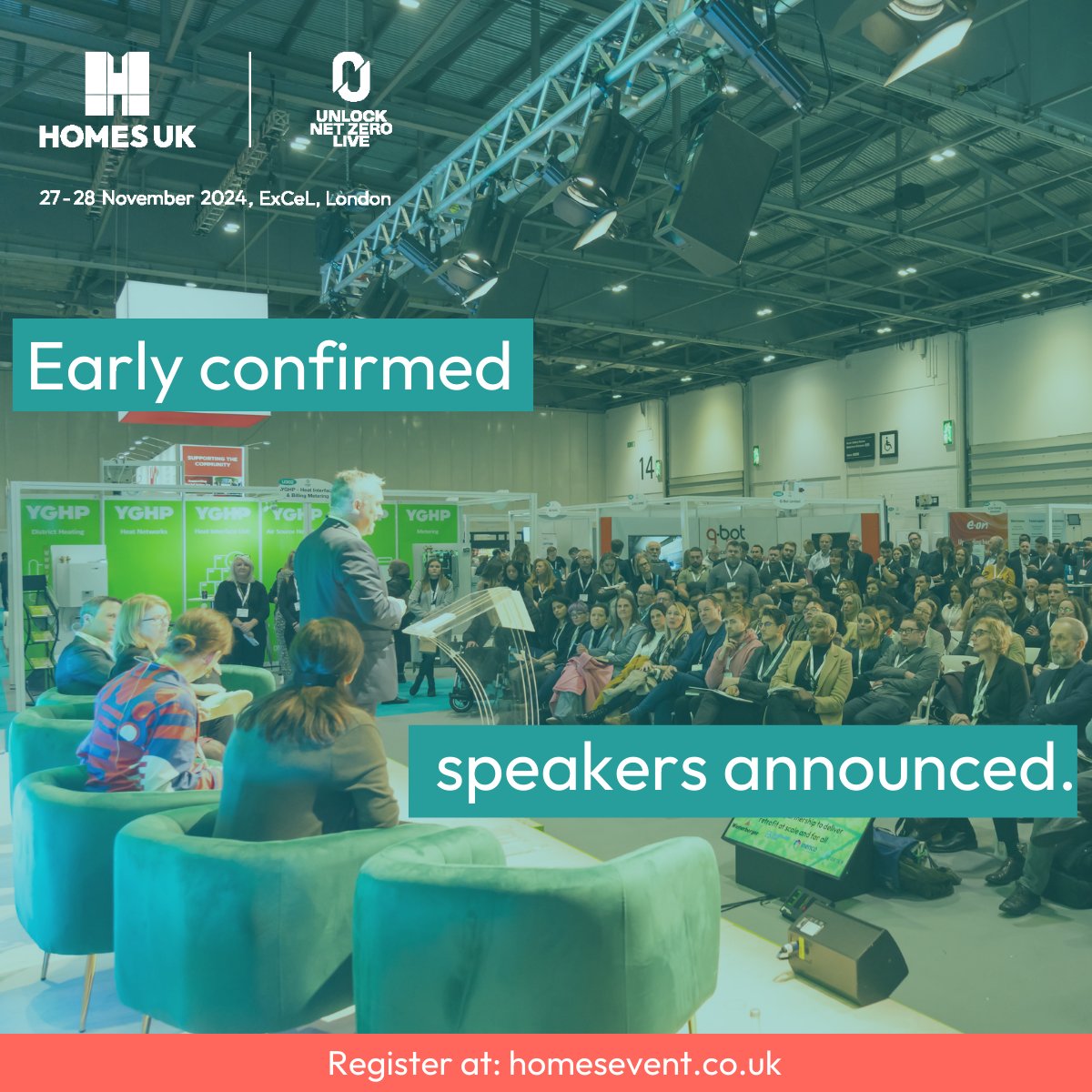 #HOMESUK and #UnlockNetZeroLive are excited to announce our early confirmed speakers can be viewed on the website: bit.ly/3YXzZ9K Register now to hear from over 275 speakers &gt;&gt; eventdata.uk/Forms/Form.asp…