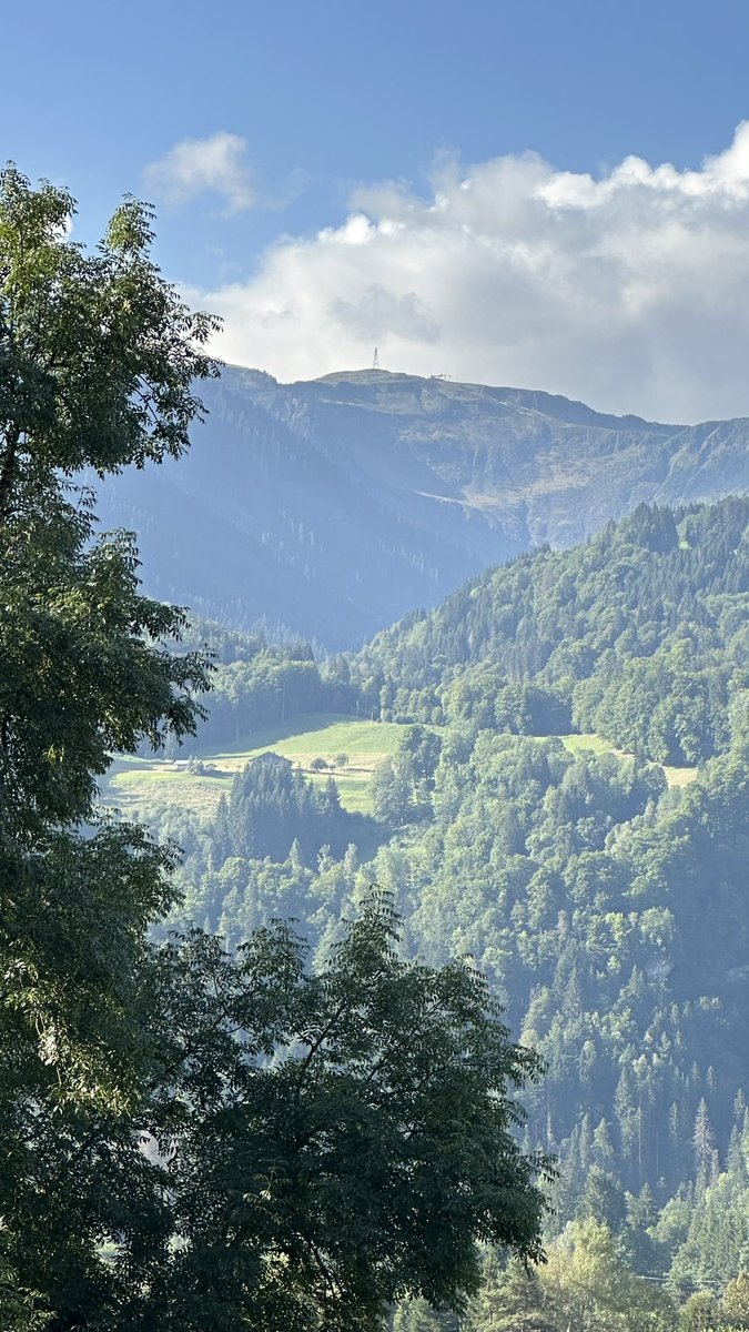After a summer on the road it’s good to be home.
#morningview 
#frenchalps