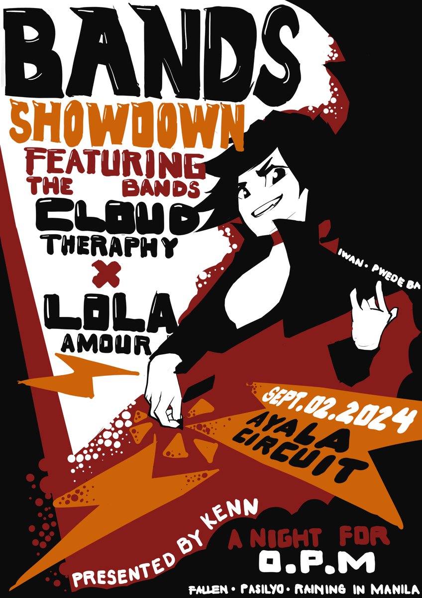 Gig poster I did for our typography class!!
