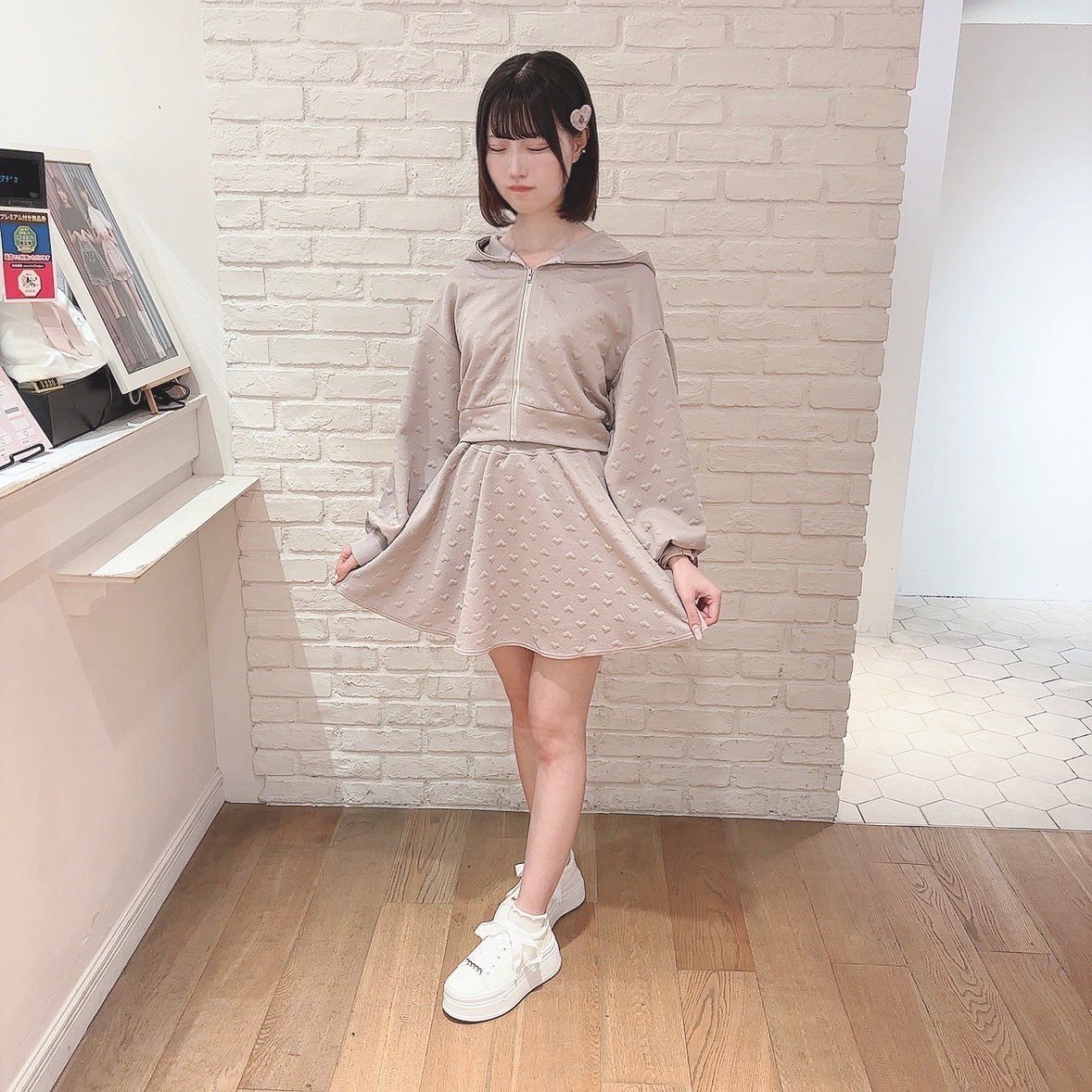 evelyn リボンキャミギャザーOP チェック 814708_182612_1_t_360_20250512