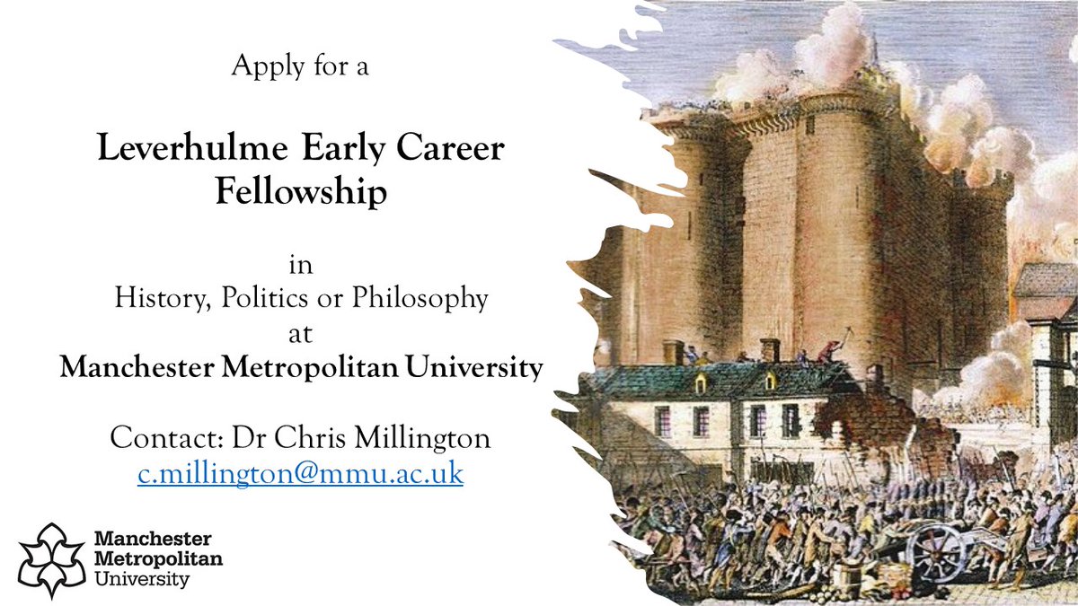HaCC (@haccmmu) on Twitter photo We're looking to work with applicants to the <a href="/LeverhulmeTrust/">The Leverhulme Trust</a> Early Career Fellowship scheme at MMU. Get in touch if you have an idea or project - and for more information! <a href="/HistoryManMet/">HistoryManMet</a> We're looking to work with applicants to the <a href="/LeverhulmeTrust/">The Leverhulme Trust</a> Early Career Fellowship scheme at MMU. Get in touch if you have an idea or project - and for more information! <a href="/HistoryManMet/">HistoryManMet</a>