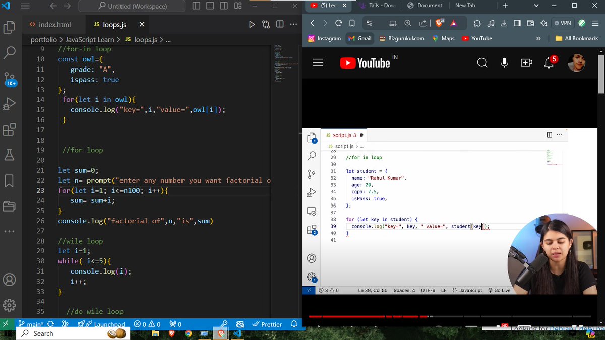 Day 3: Mastering Loops in JavaScript*

🚀 Today’s focus was all about loops! Learned `for`, `while`, `do-while`, `for-in`, and `for-of`. Practiced some tough questions to solidify my understanding. 💪 Onward and upward!

#JavaScript #100DaysOfCode #WebDev #CodingJourney