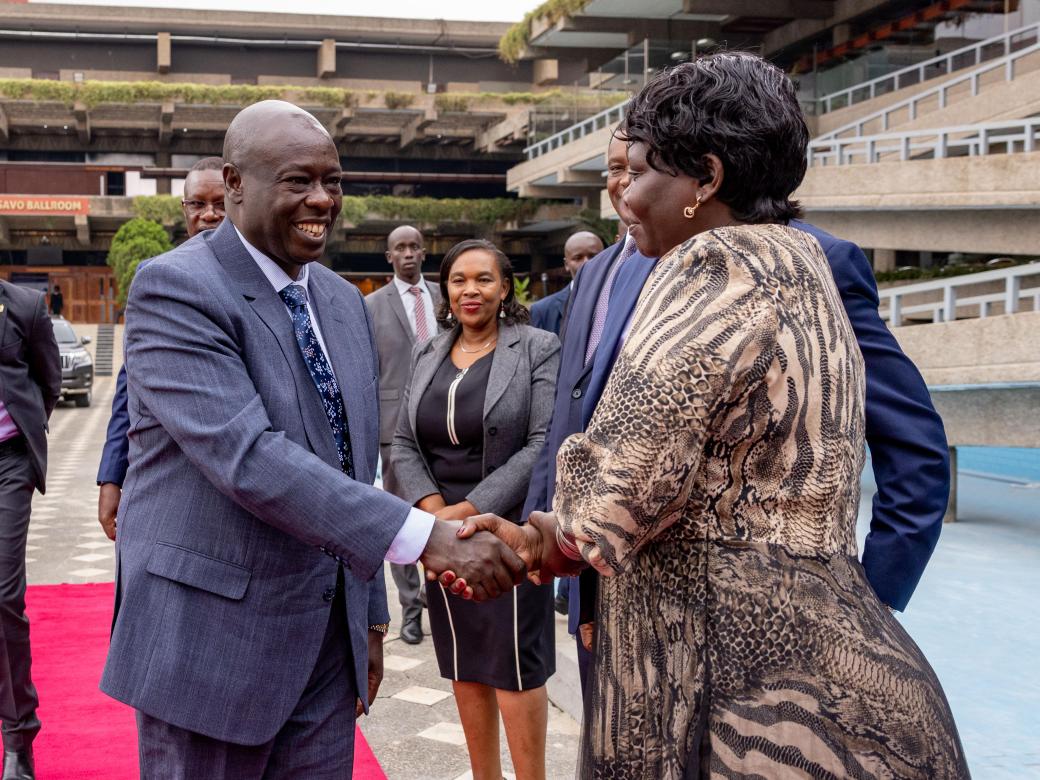 _kasongotv's tweet photo. Deputy President H.E. Rigathi Gachagua has reached KICC for the unveiling of the Presidential Directives Management Information System. #RigathiOnAssignment https://t.co/YRtTGMRnkz